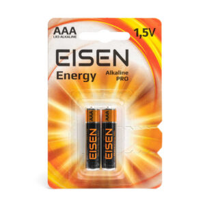 Battery AAA LR03 EISEN Alkaline Energy PRO blister 2 pieces
