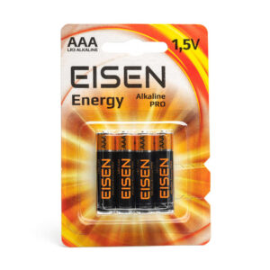 Battery AAA LR03 EISEN Alkaline Energy PRO blister 4 pieces