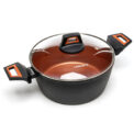 Кастрюля кованая с крышкой Hölmer CR-1342-SBMCL Carrot