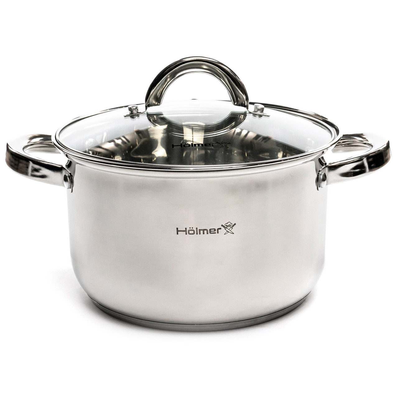 Кастрюля з кришкою Hölmer CR-18435-SS Кастрюля с крышкой Hölmer CR-18435-SS
