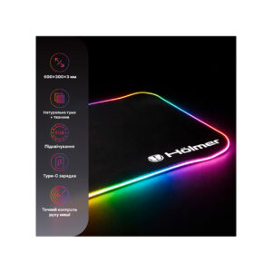 Килимок для миші з підсвіткою Hölmer GMP-01RGB