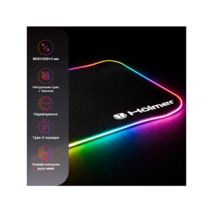 Килимок для миші з підсвіткою Hölmer GMP-02RGB