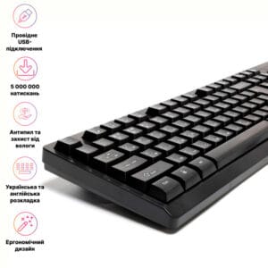 Клавіатура дротова офісна Hölmer K-02OF 5