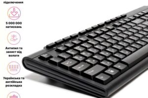 Клавіатура дротова офісна мультимедійна Hölmer K-01OF 4