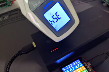Температура Hölmer NRG-01 Rabbit під час заряджання та розряджання у межах 30…35 °C